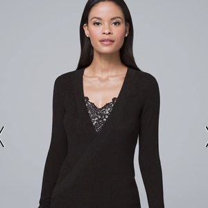Shimmering black sweater